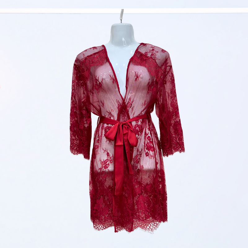 Red Lacey Robe