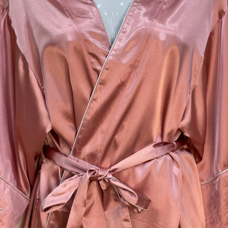 Pink Satin robe