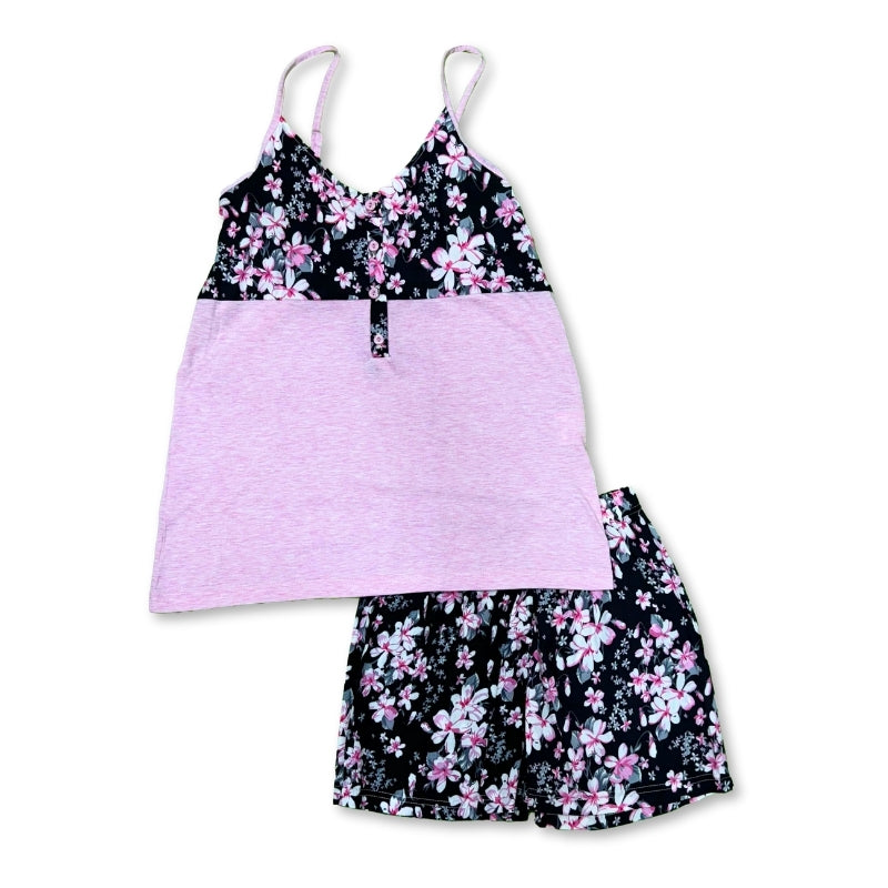 Top & Shorts Pajama Set - Pink