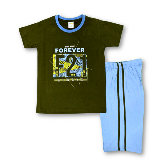 Boys Summer Shorts Set