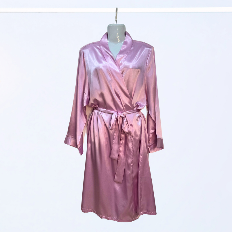 Light Pink Satin robe