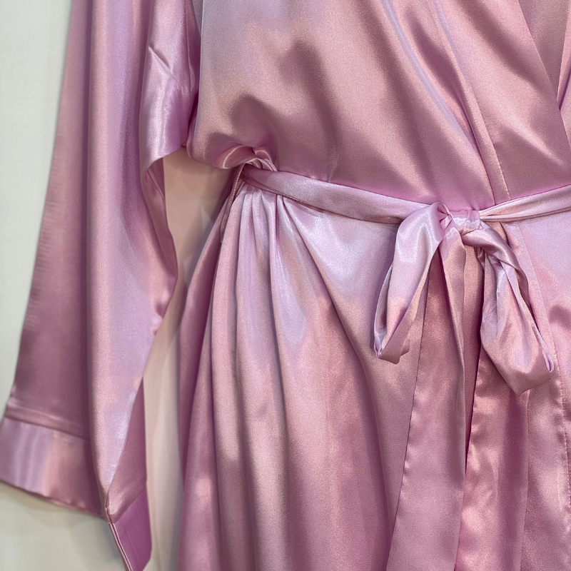 Light Pink Satin robe