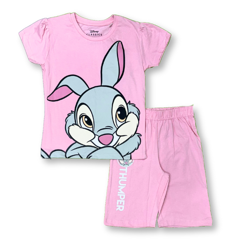 Disney Thumper Girls Summer Shorts Set - Pink